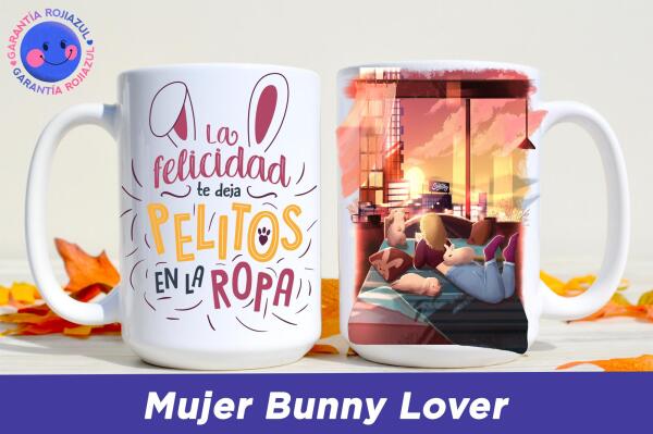 Tazón Personalizable - Atardecer Sentiby - Mujer Bunny Lover