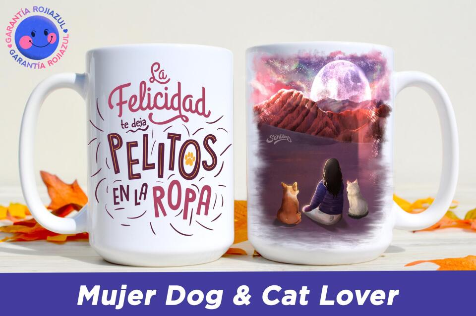 Tazón Personalizable - Valle de la Luna- Mujer Dog & Cat Lover