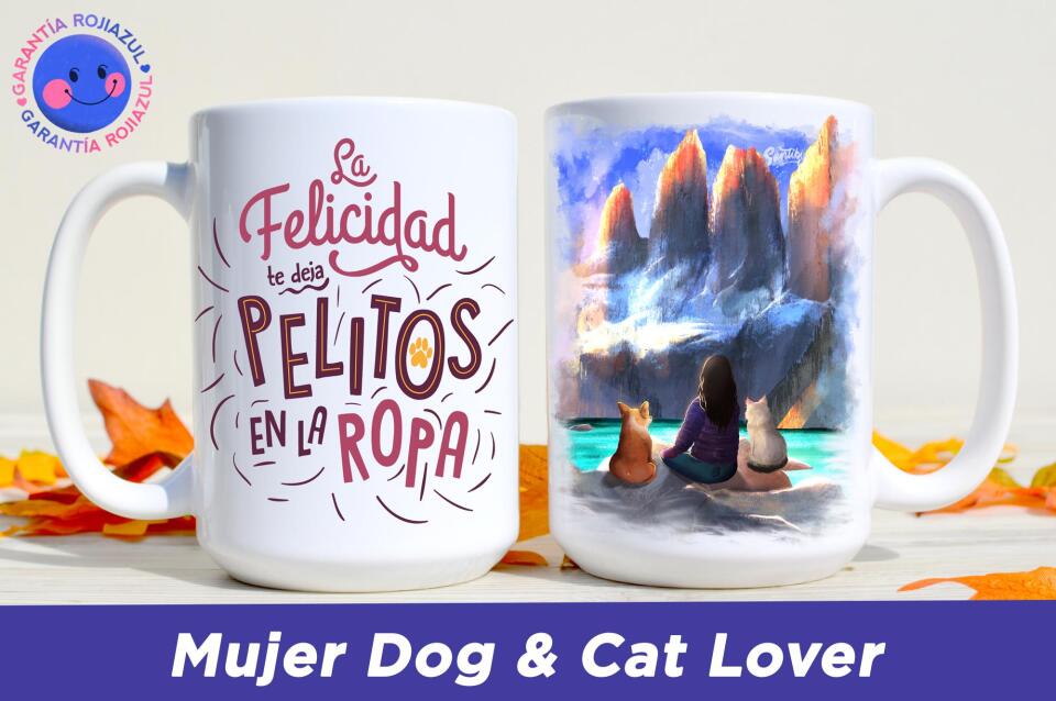 Tazón Personalizable - Torres del Paine - Mujer Dog & Cat Lover