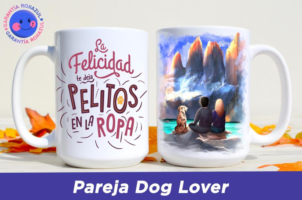 Tazón Personalizable - Torres del Paine - Pareja Dog Lover