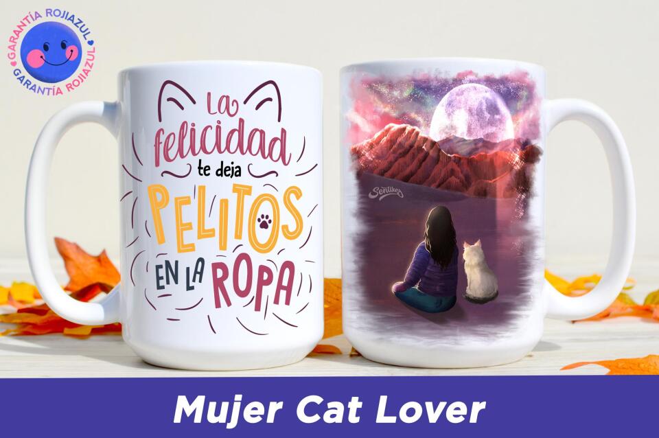Tazón Personalizable - Valle de la Luna - Mujer Cat Lover