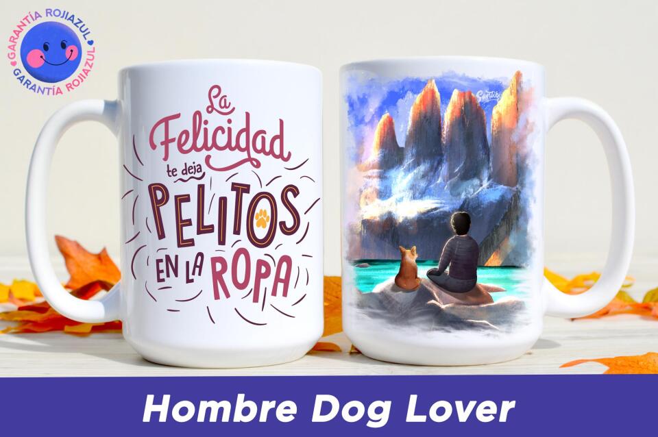 Tazón Personalizable - Torres del Paine - Hombre Dog Lover