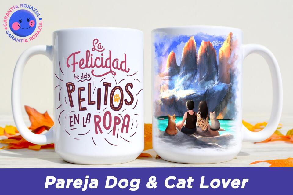 Tazón Personalizable - Torres del Paine - Pareja Dog & Cat Lover