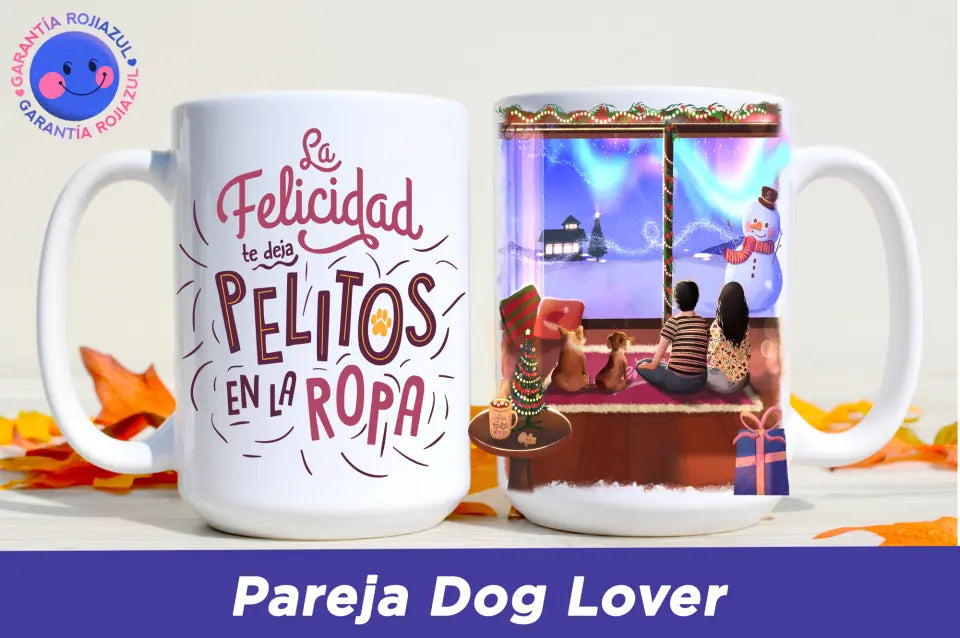 Tazón Personalizable - Polo Norte Sentiby - Pareja Dog Lover